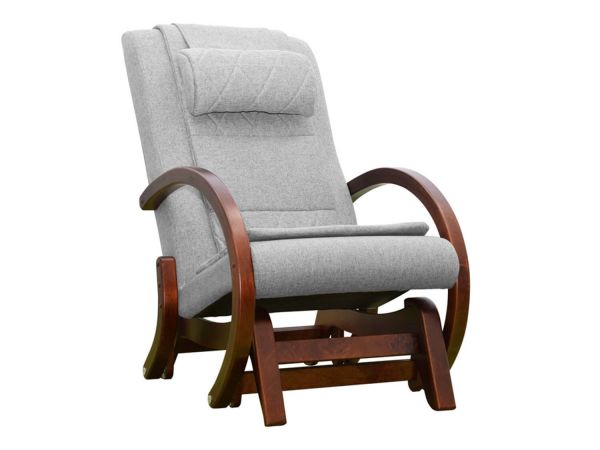 Massage rocking chair with pouffe EGO TWIST Plus EG2004 TCFP Gray (TONY13)